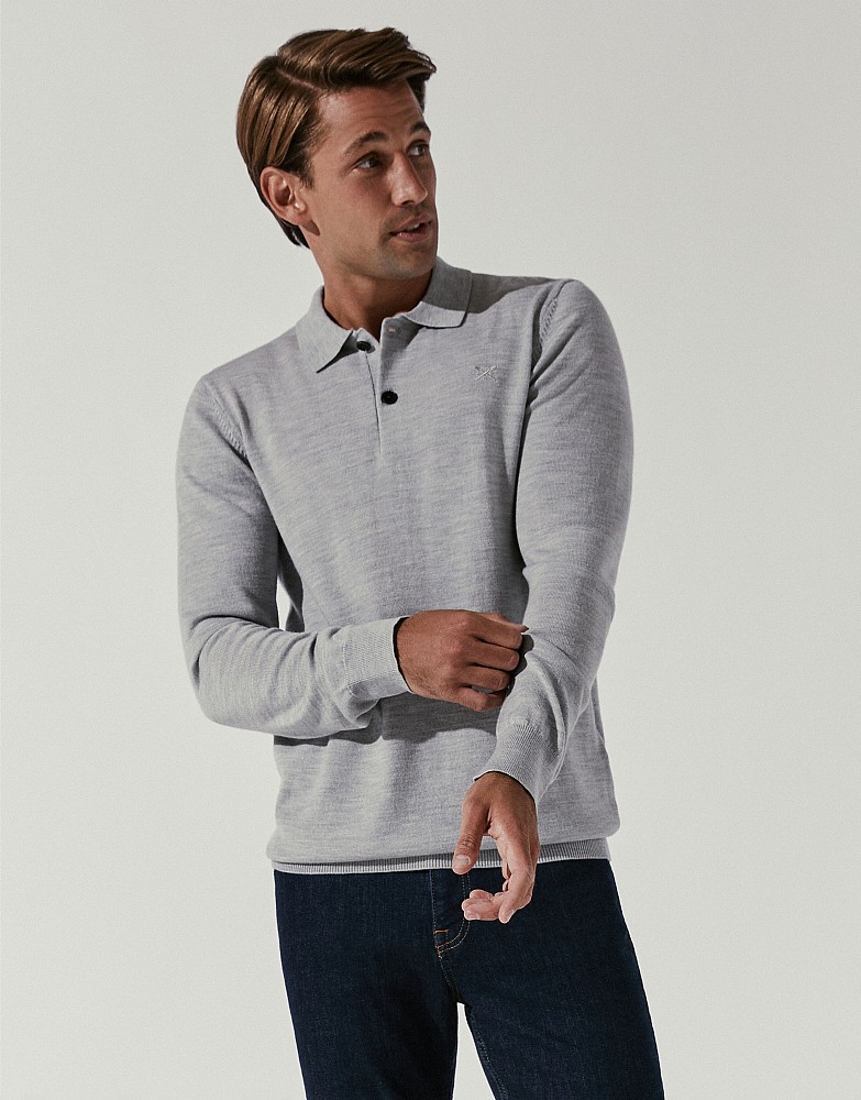 Merino Knitted Polo Shirt