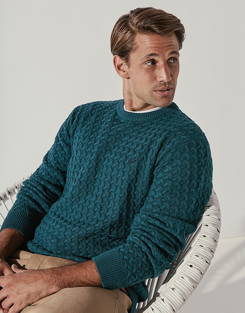 Sandwind Cable Crew Neck Jumper