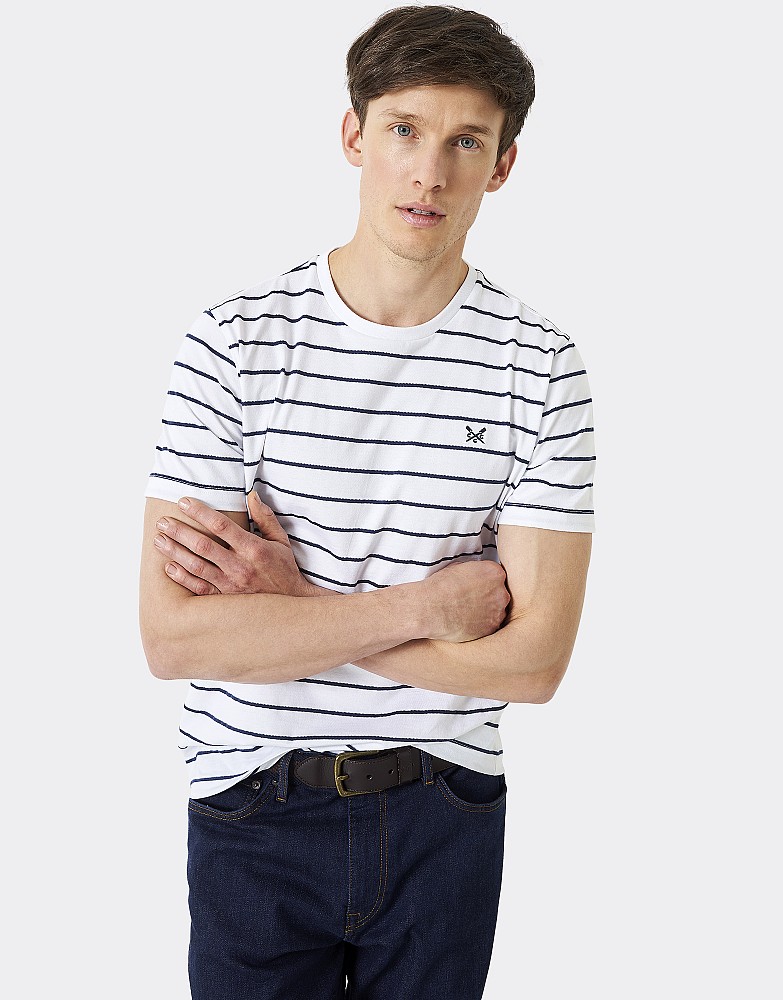 Men's Harwich Stripe T-Shirt from Crew Clothing Company