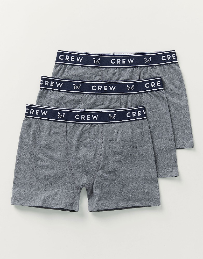 Men's 3 Pack Jersey Boxers from Crew Clothing Company