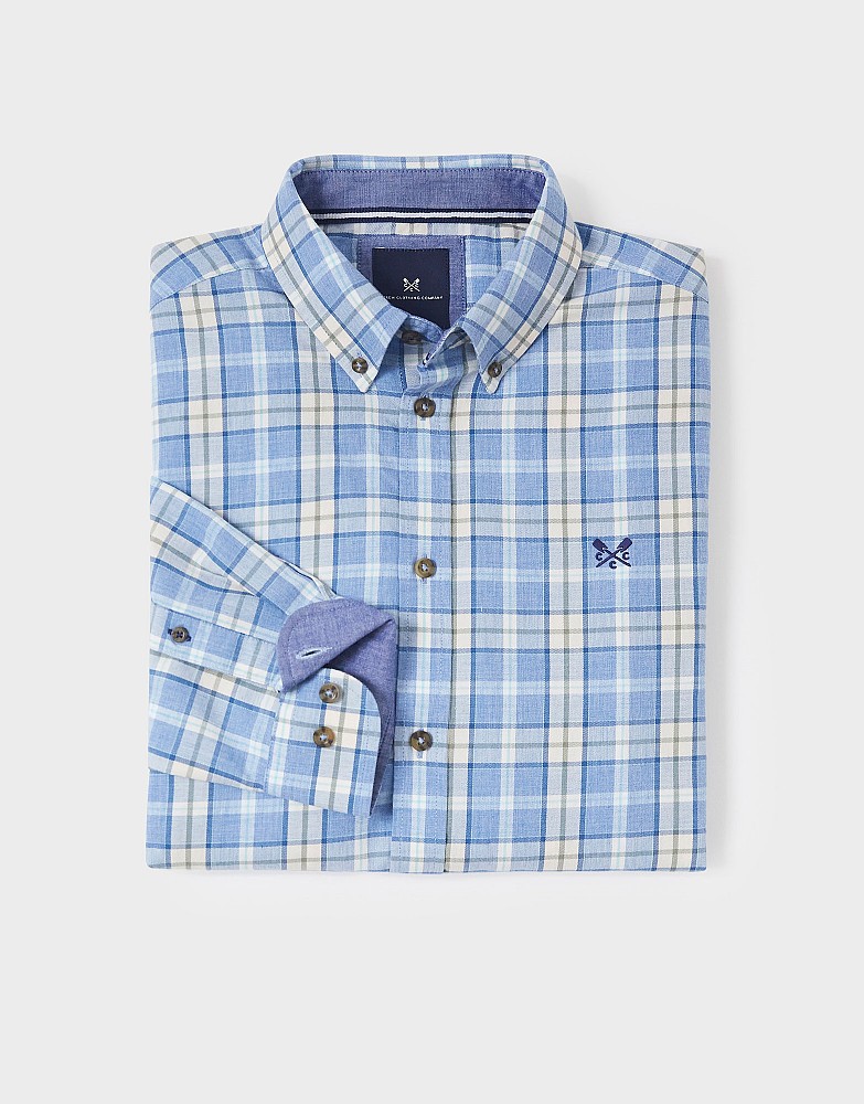 Men's Yeovil Marl Check Shirt from Crew Clothing Company