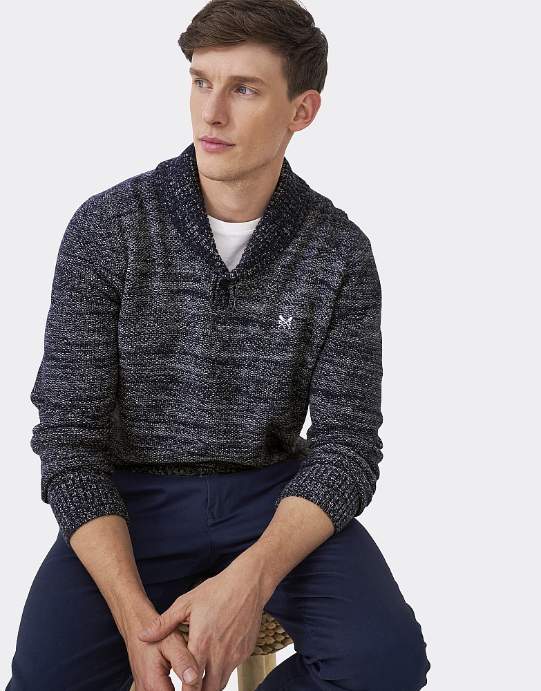 Shawl Neck Knit Jumper