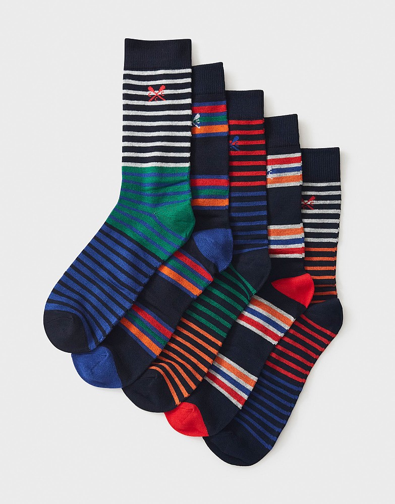 5 Pack Bamboo Sock Box