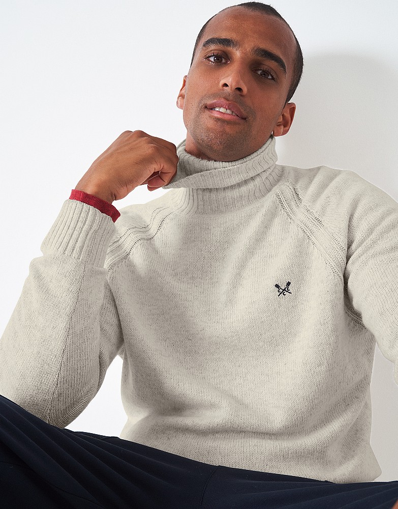 Men's Weatherly Funnel Neck Jumper from Crew Clothing Company
