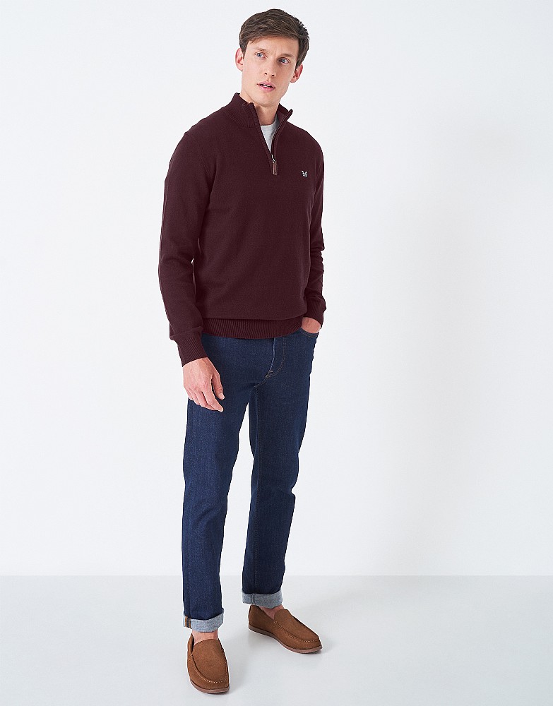 Men's Classic Half Zip Knit Jumper from 