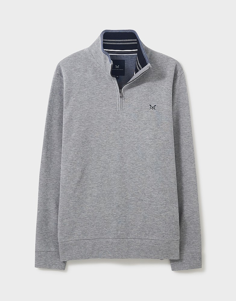 Men's French Rib Half Zip Sweatshirt 