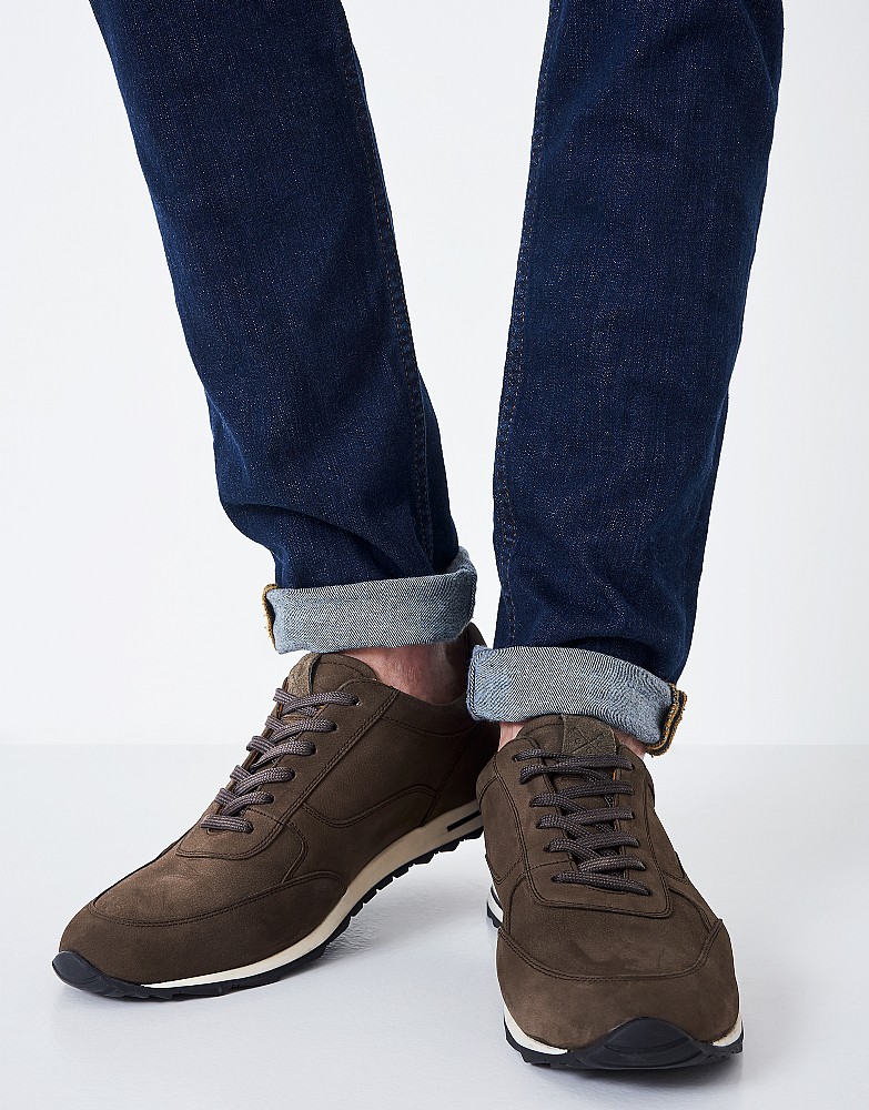 James Leather Runner Trainer
