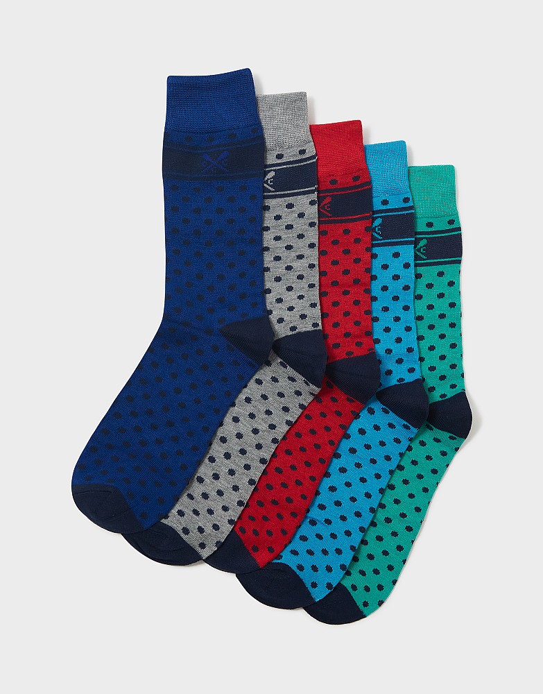 5 Pack Bamboo Sock Box