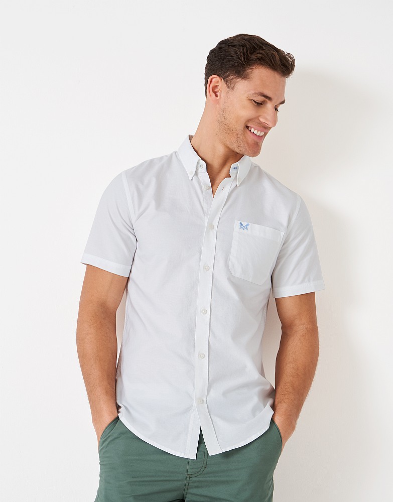 Men's Short Sleeve Oxford Shirt from Crew Clothing Company