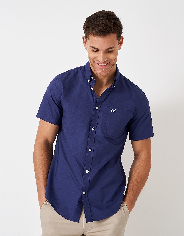 Men's Short Sleeve Oxford Shirt from Crew Clothing Company