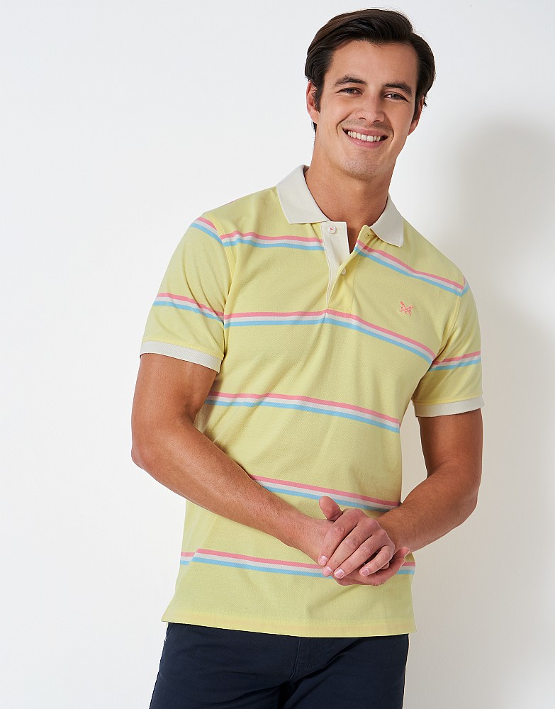Men's Exford Stripe Polo Shirt from Crew Clothing Company