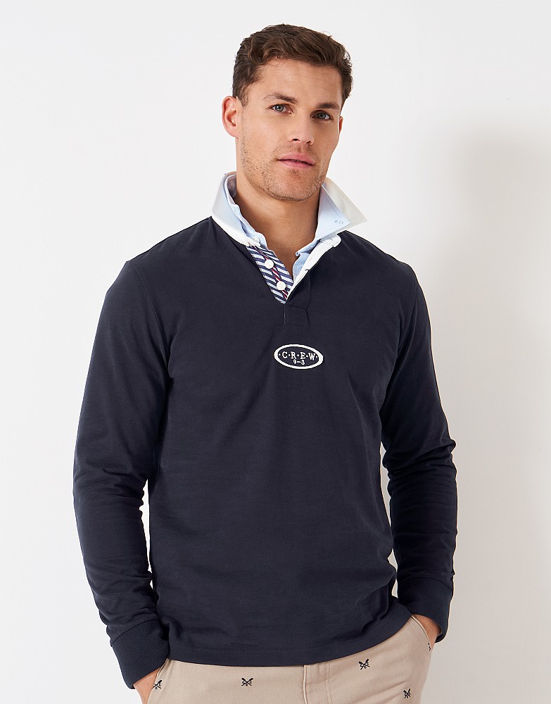 Men's 30th Collection Classic Cotton Rugby Shirt from Crew Clothing Company