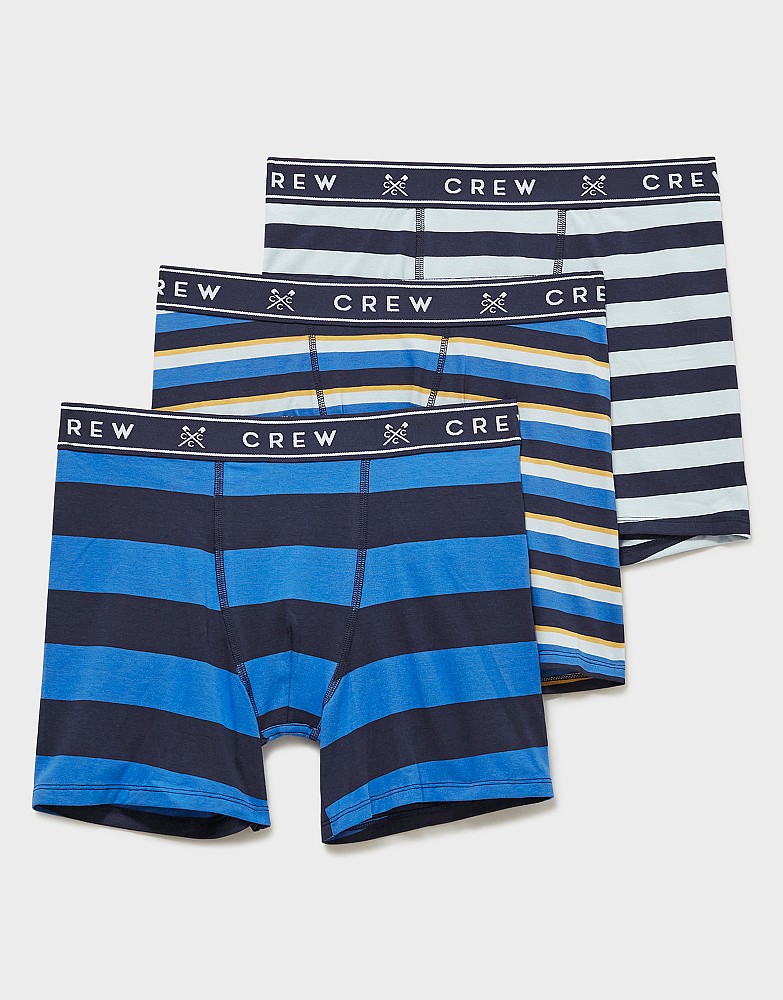 Men's 3 Pack Jersey Boxers from Crew Clothing Company