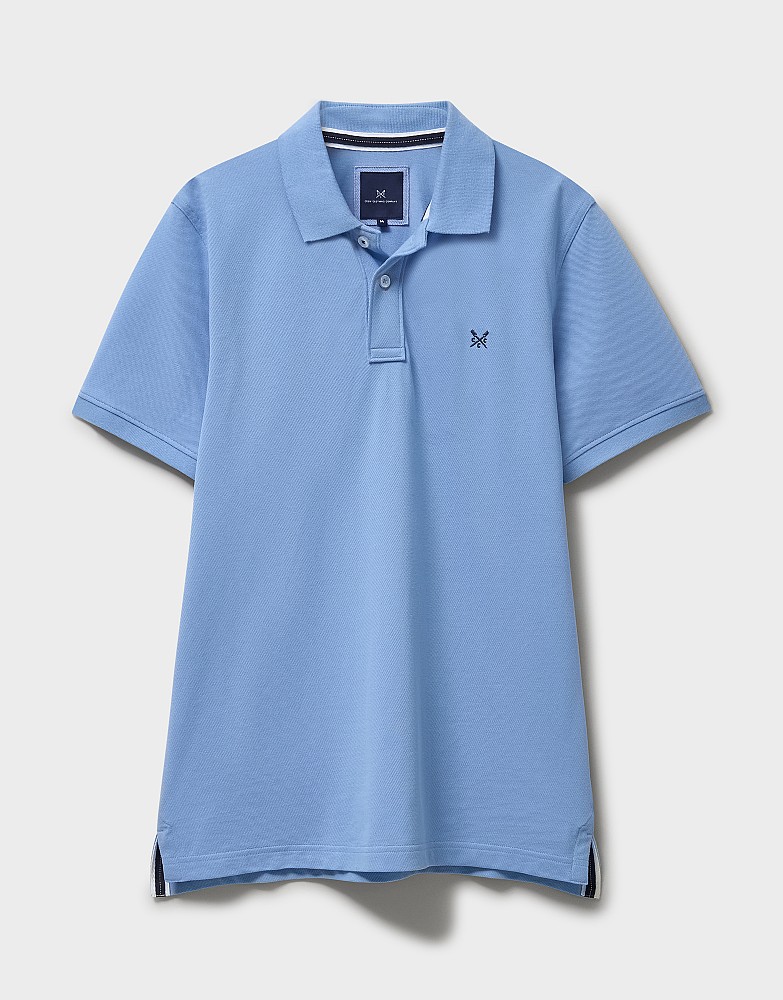 Classic Pique Polo Shirt in Sky Blue