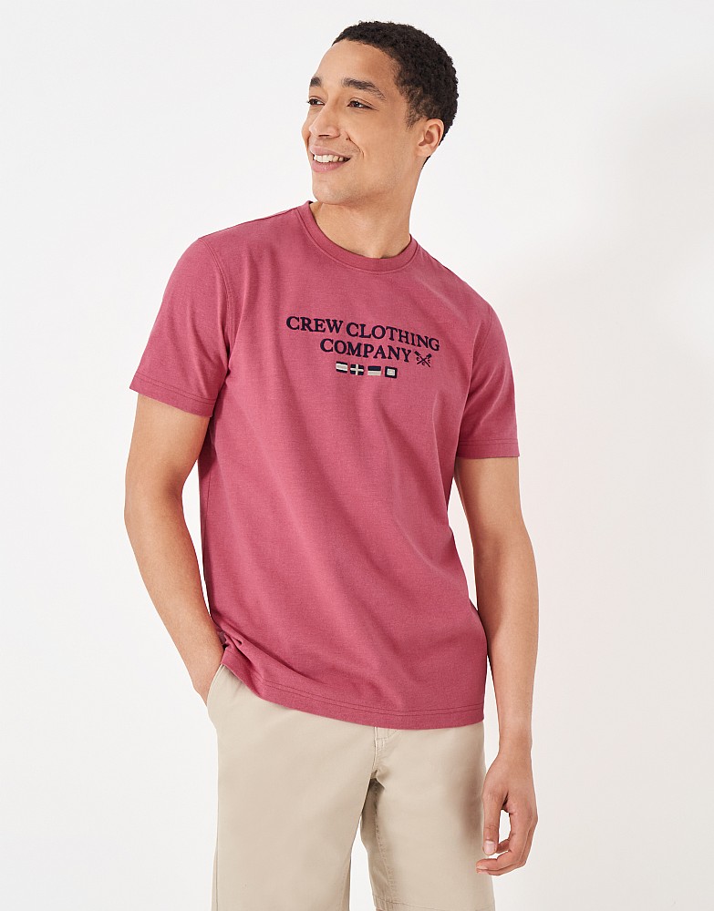 Embroidered Flag T-Shirt