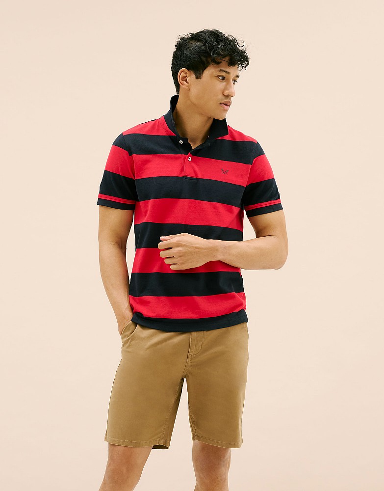 Heritage Stripe Pique Polo Shirt
