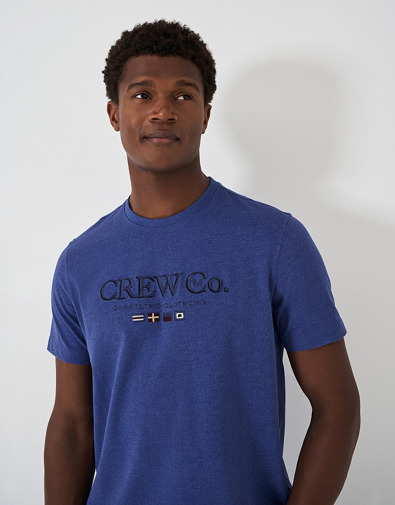Embroidered Flag Crew Co T-Shirt