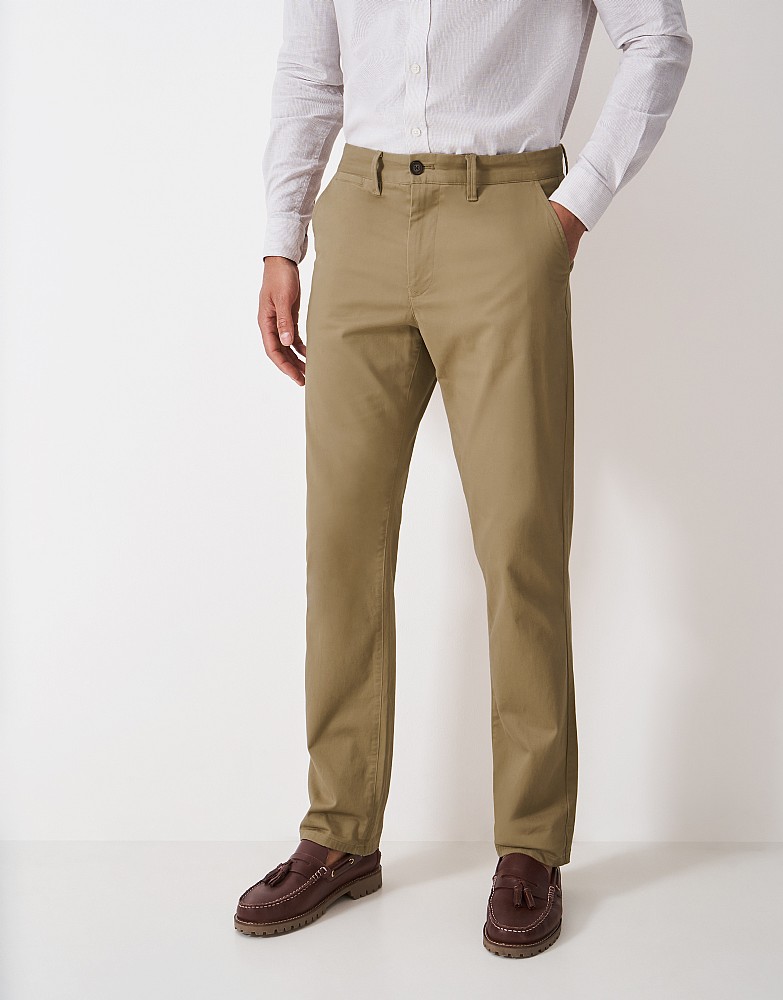 Men's Straight Chino - Heritage Tan from Crew Clothing Company