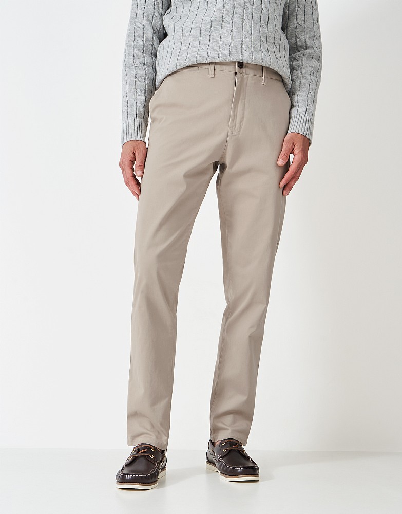 Slim Chino in Heritage Stone - stone