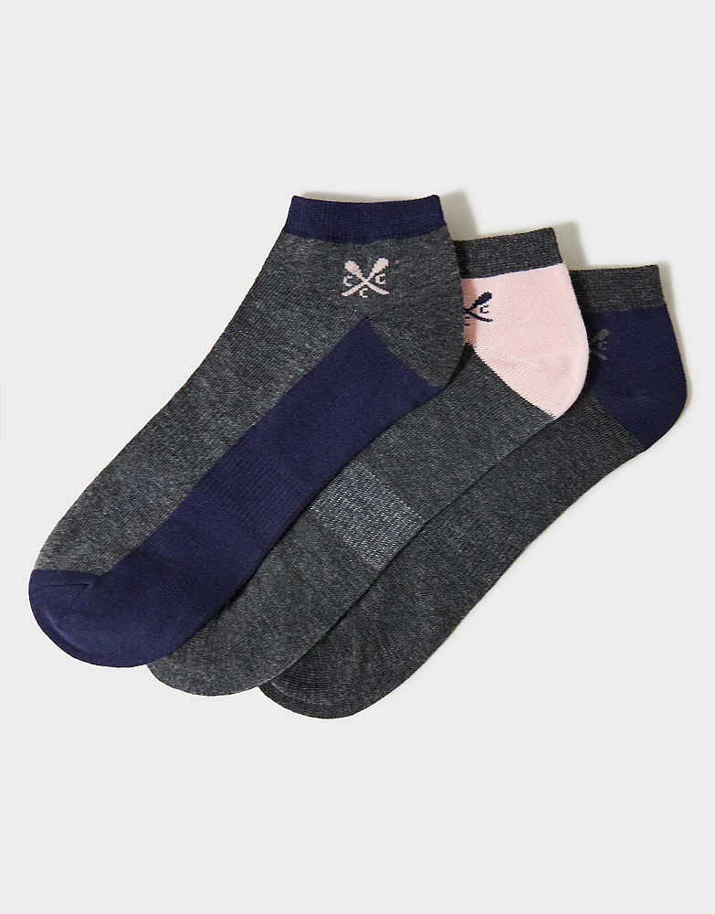 3 Pack Bamboo Trainer Socks