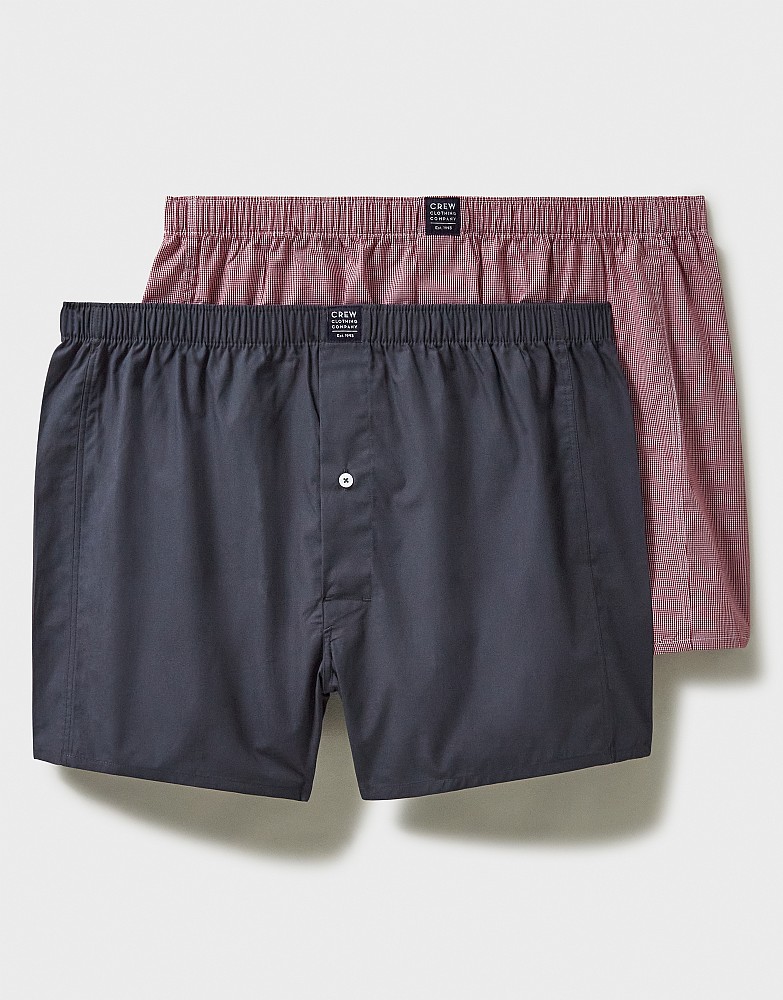 2 Pack Woven Boxers