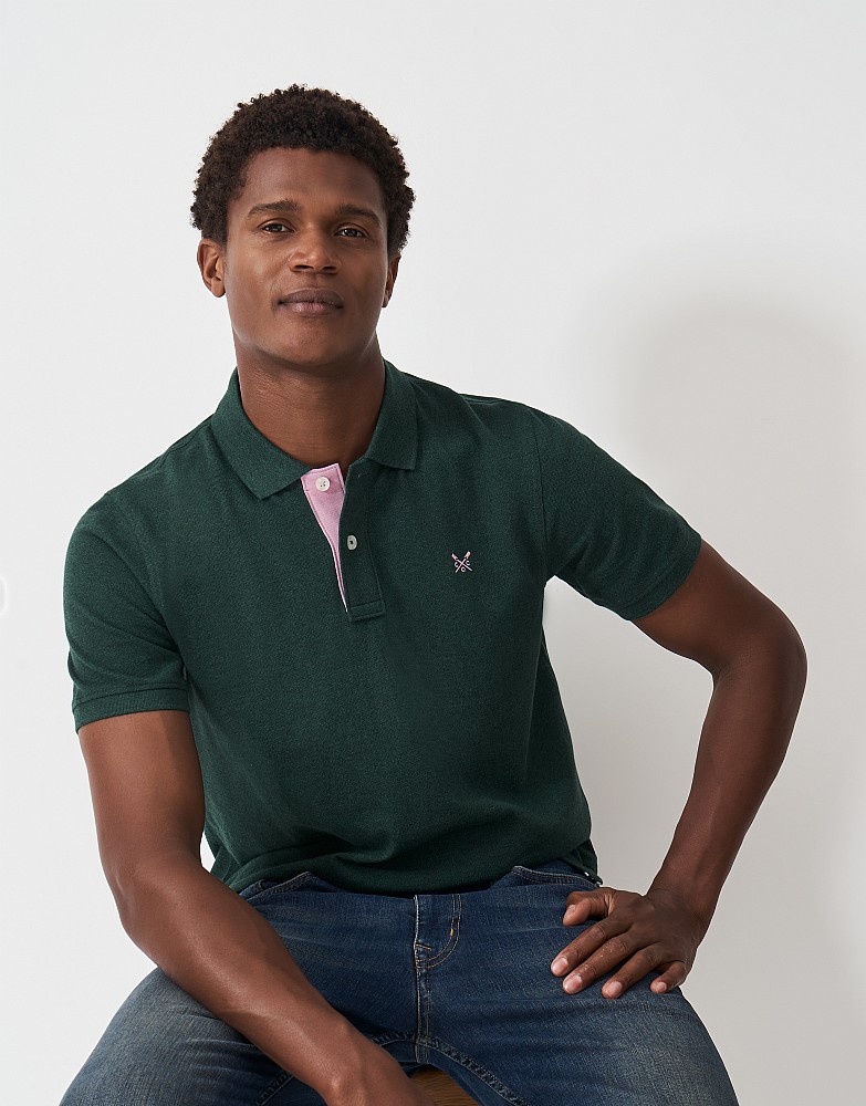 Classic Pique Polo Shirt in Green
