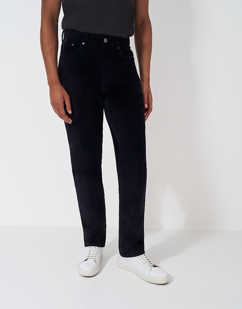 Cord Trouser in Dark Navy