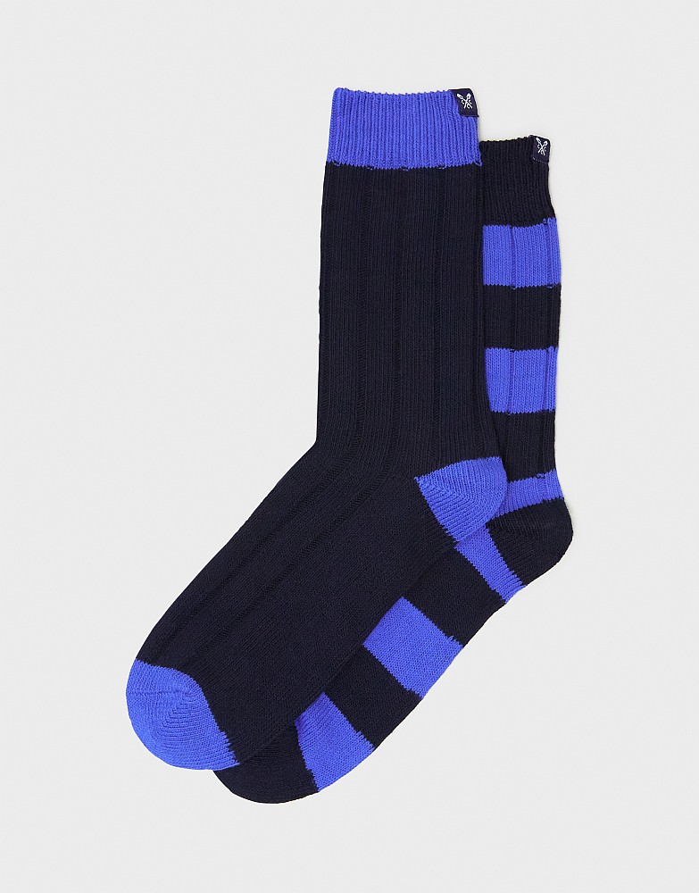 2 Pack Rugby Socks - navy blue