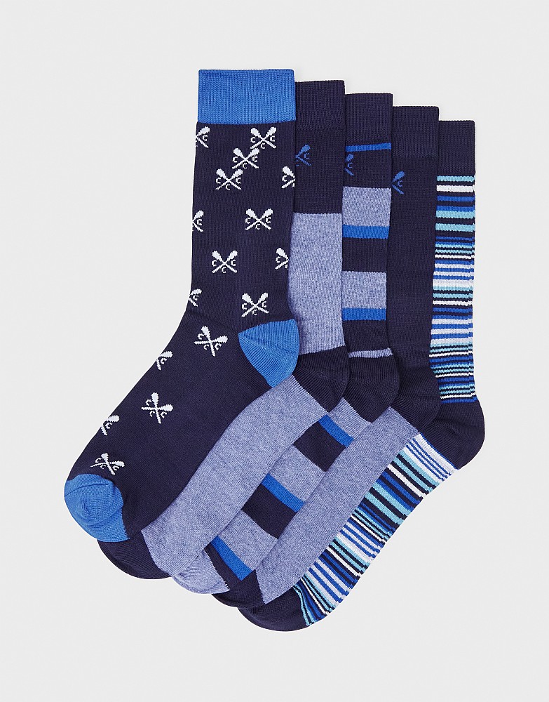 5 Pack Bamboo Sock Box