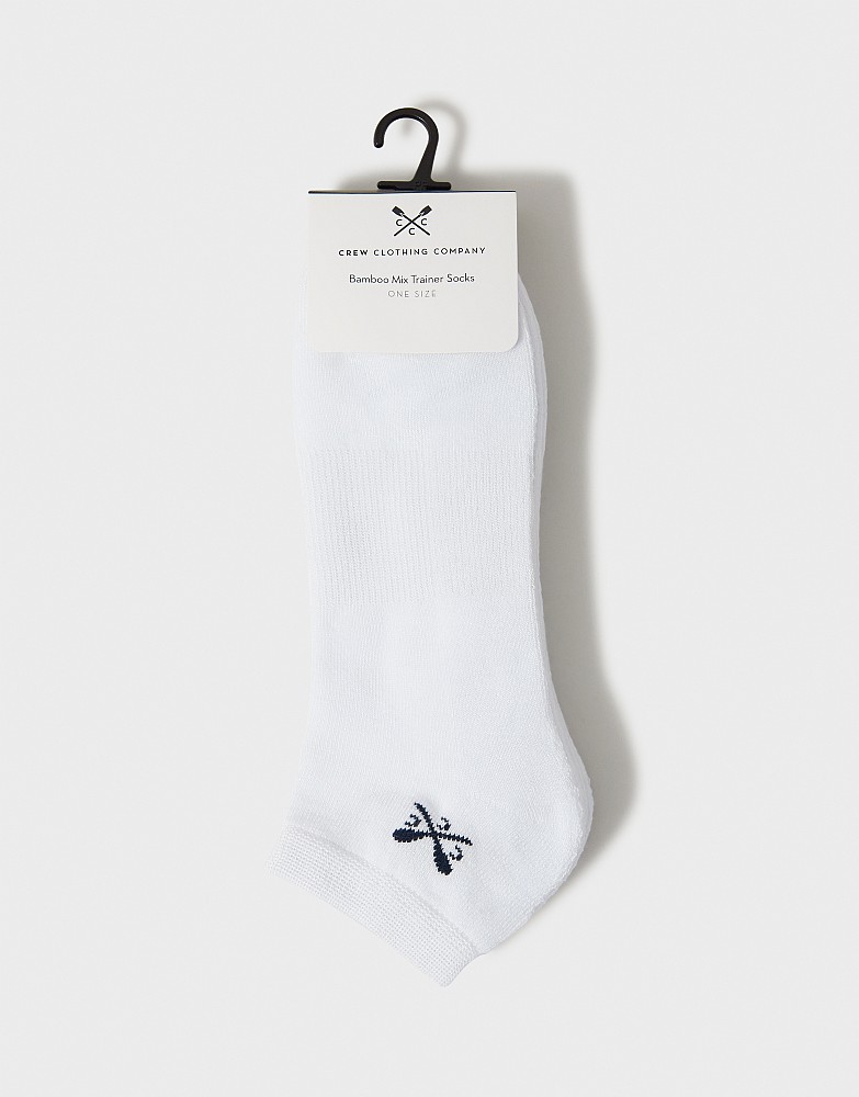 Crew Socks Mens White Trainer Socks Nike Everyday Cushioned