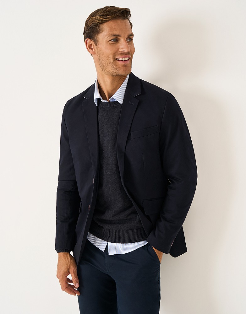 Garbardine Blazer in Navy