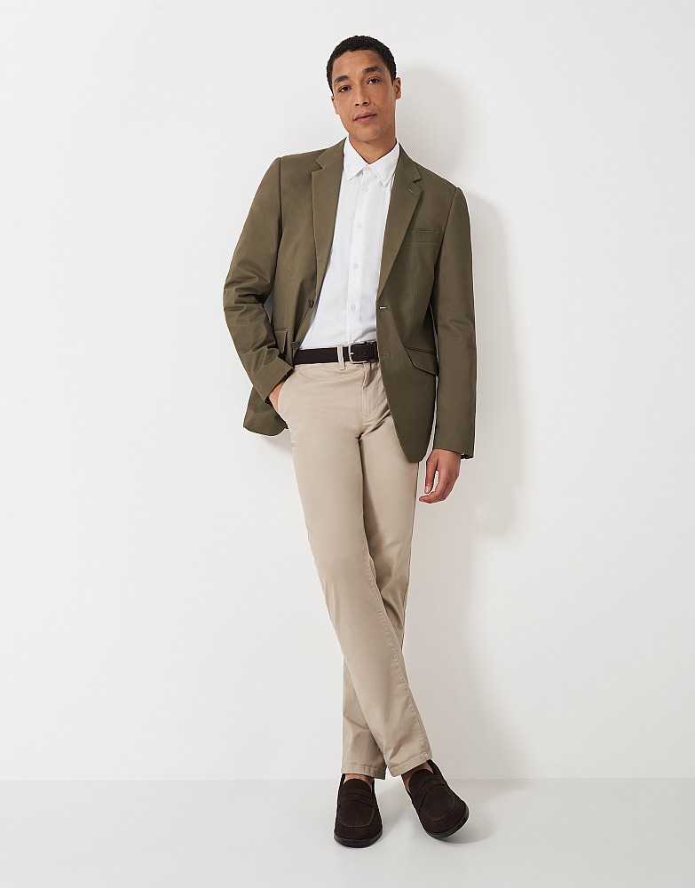 Garbardine Blazer in Tan