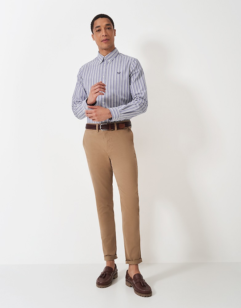 Long Sleeve Stripe Shirt in Indigo