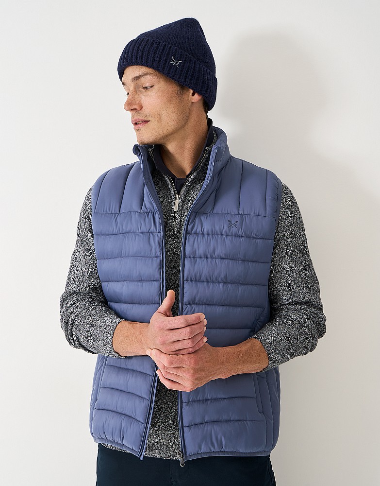Lowther Gilet in Steel Blue