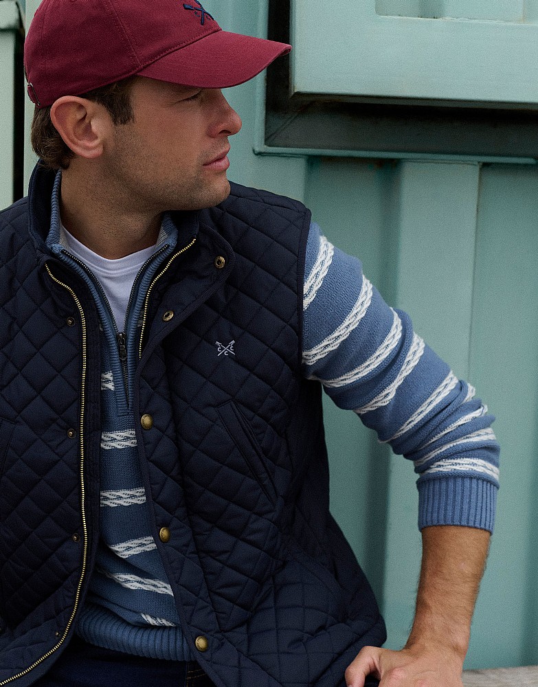 Corleigh Quilted Gilet in Navy