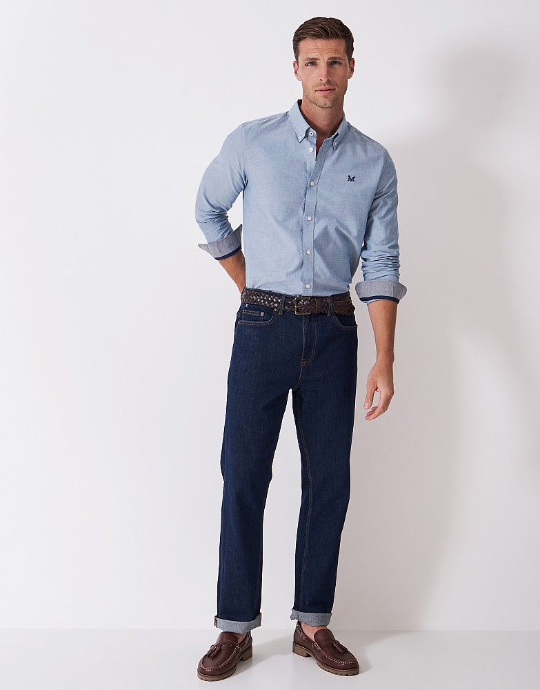 Slim Fit Oxford Shirt in Blue