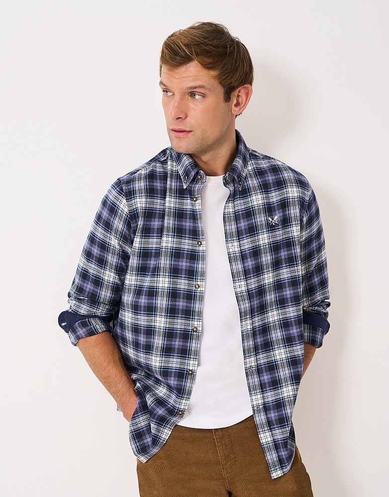 Miller Long Sleeved Classic Fit Check Flannel Shirt
