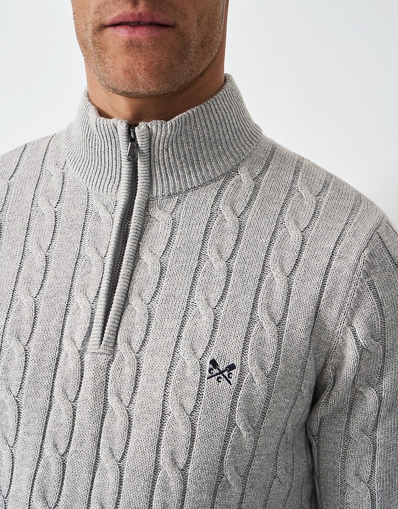MR.GENTLEMAN ミスタージェントルマンHALF CABLE KNIT Mr