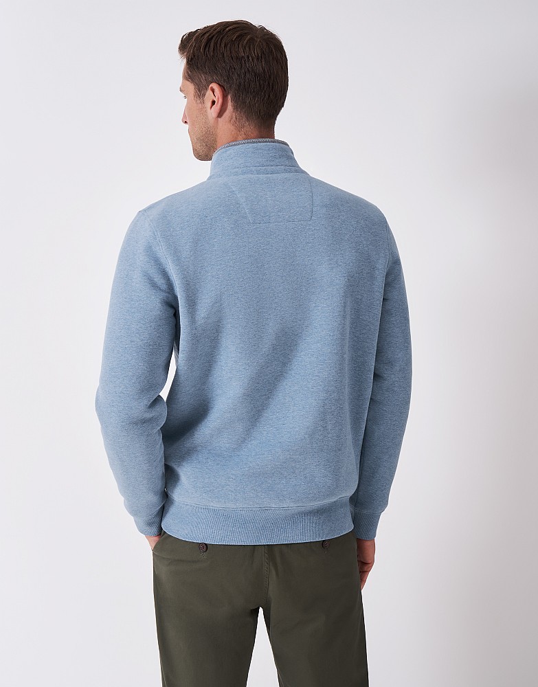 Sweat sTee Shirt col zippé Bleu roi