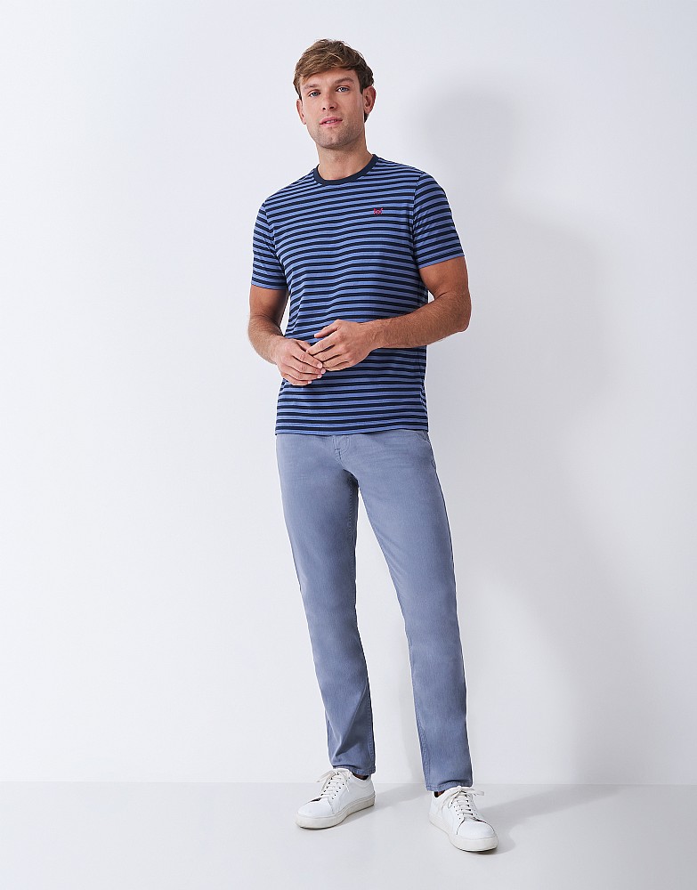 Striped Tipped T-Shirt in Blue