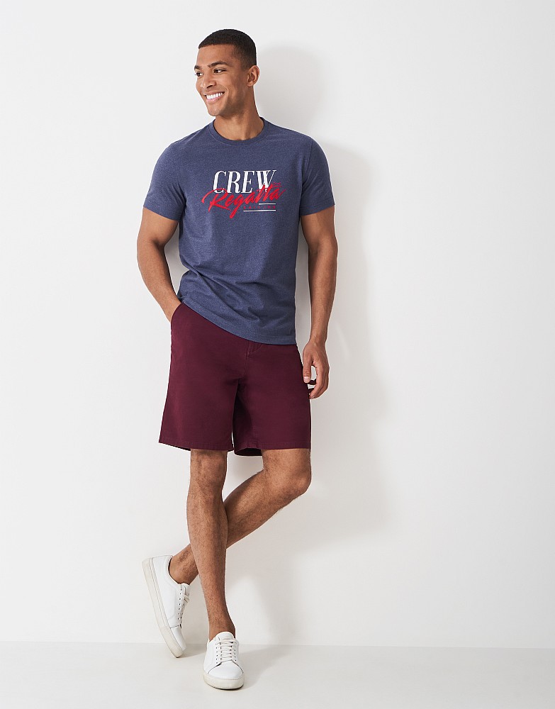 Crew Regatta T-Shirt in Blue Marl