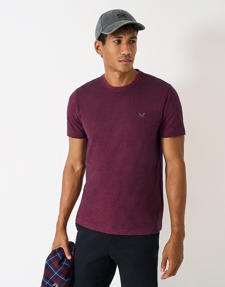 Oxford Pique T-Shirt in Cherry