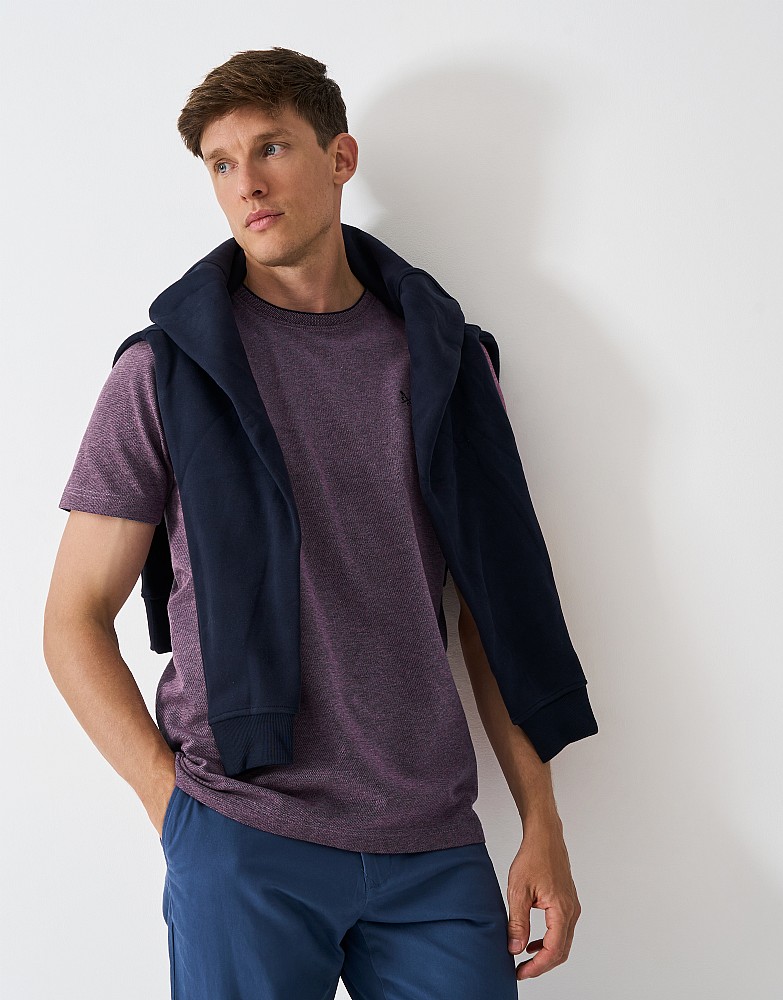 Oxford Pique T-Shirt in Rose