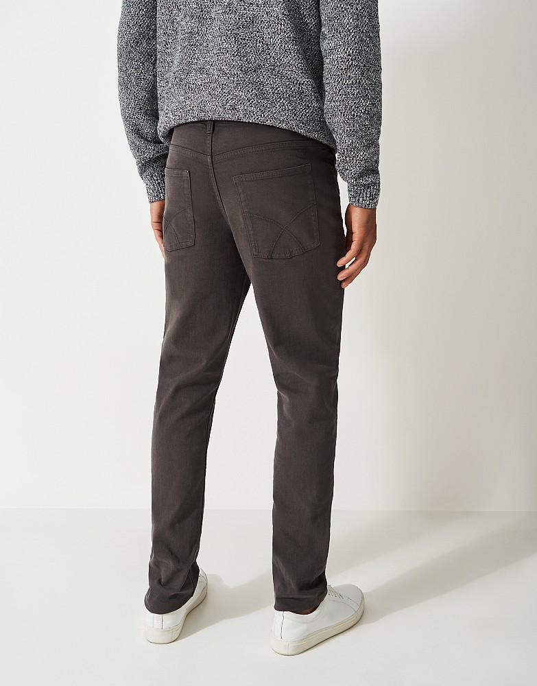 Men's 5 Pocket Jean Trouser in Charcoal from Crew Clothing Company