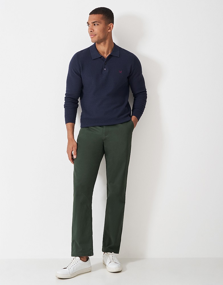 Straight Fit Chino in Dark Green