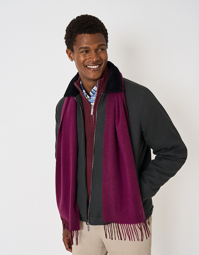 Wool Scarf in Burgundy