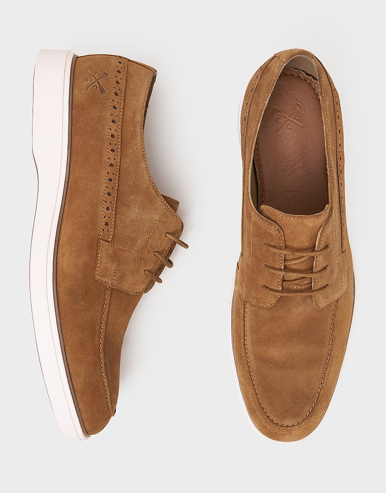 Laced Casual Shoe in Chocolate Brown