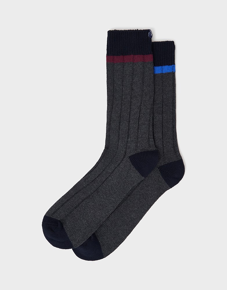 2-Pack Rugby Socks in Charcoal  