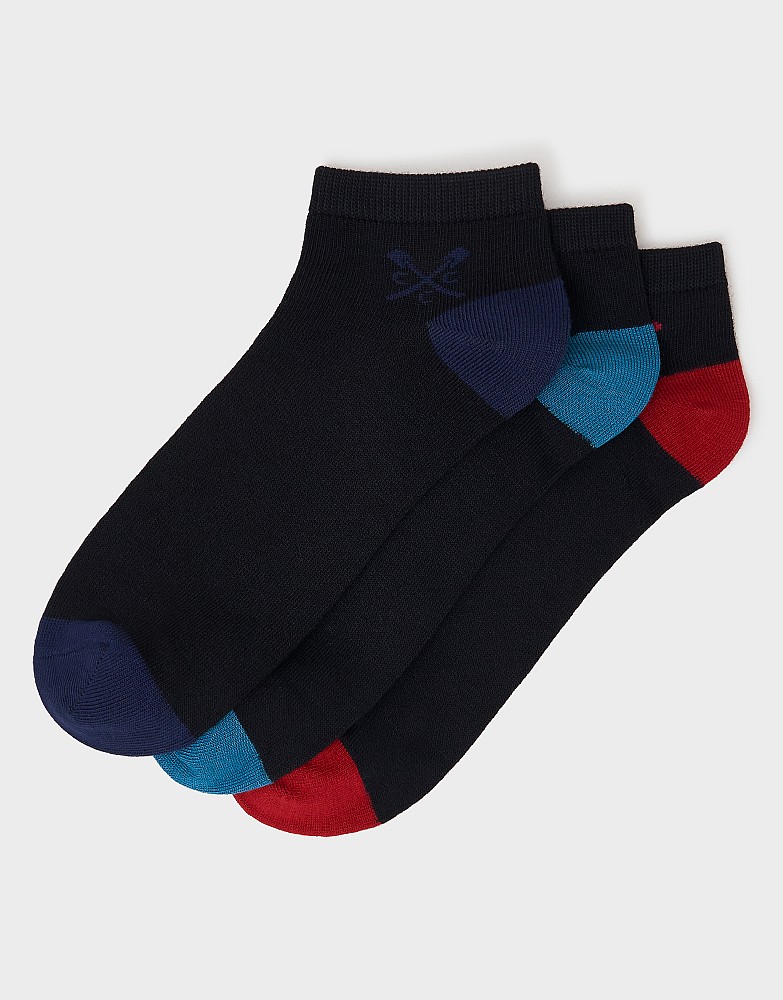 Pack Trainer Sock in Black and Multi