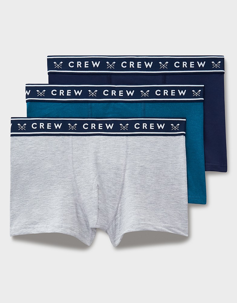 3 Pack Boxer Brief in Grey, Blue & Navy